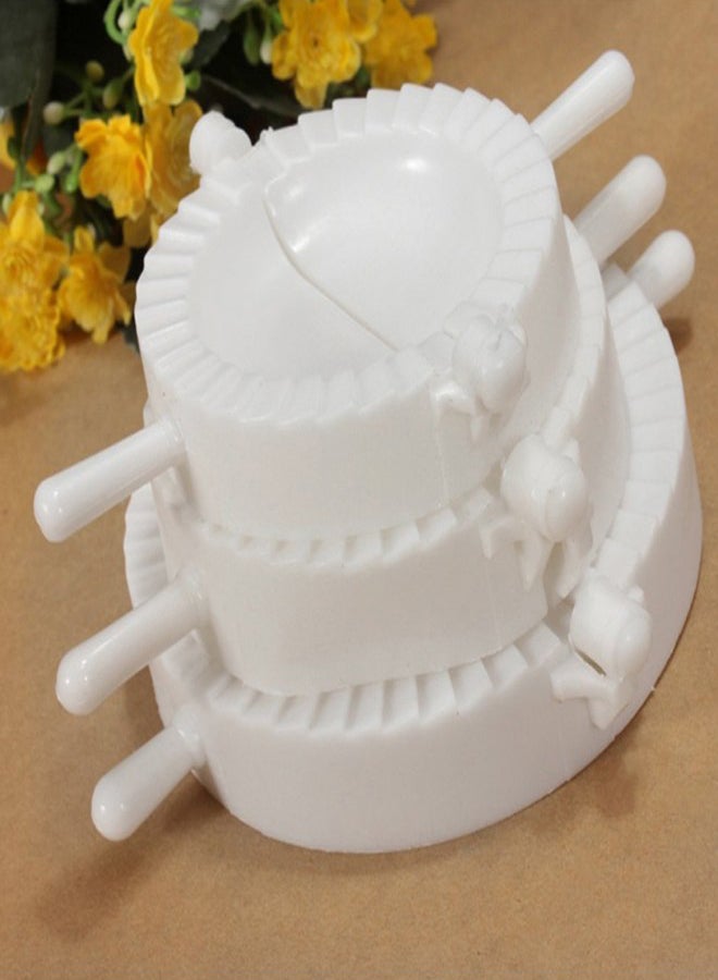 Generic - 3-Piece Dumpling Pierogi Turnover Ravioli Empanada Mould Set White - Image 1