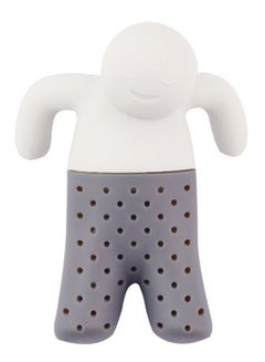 Silicone Tea Leaf Infuser White/Grey 8.5x6x3centimeter