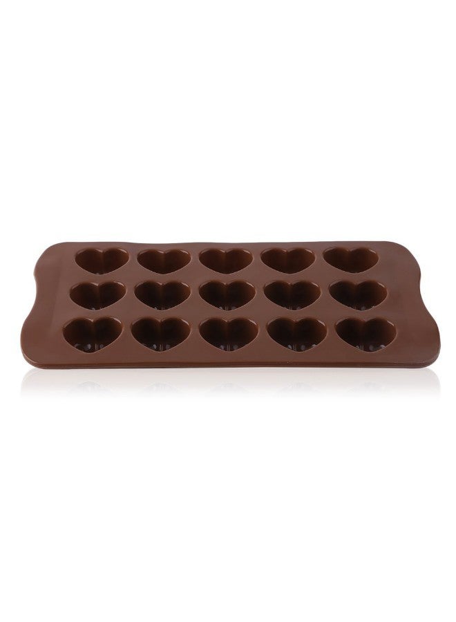 Ice-Cube Chocolate Cake Heart Maker Mould Brown 21.3x10.5x2.3centimeter  - Image 4