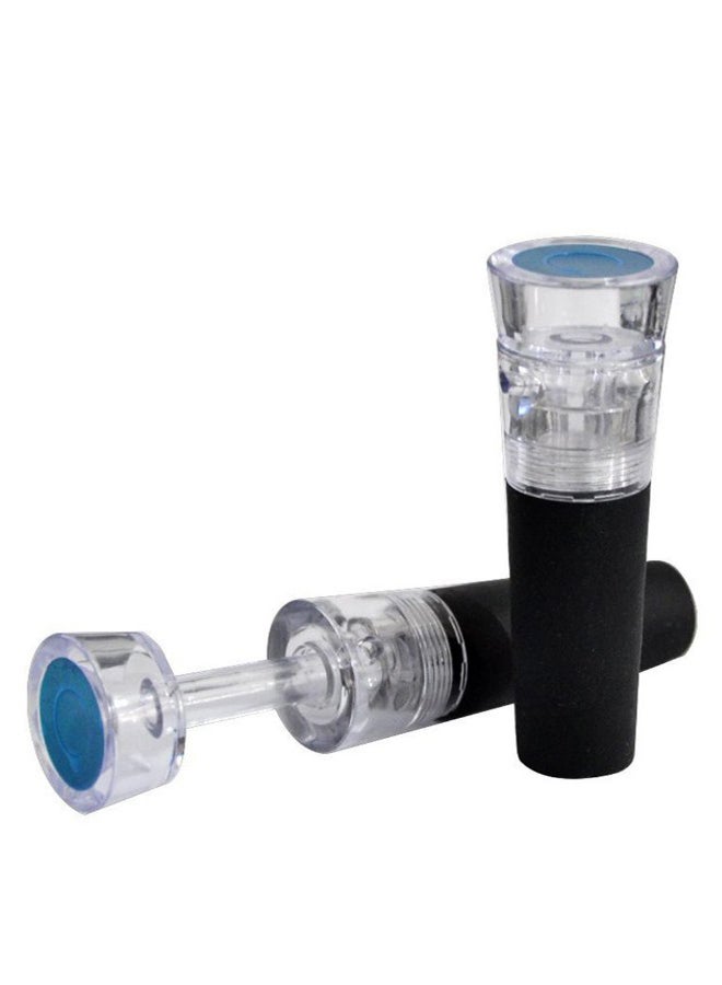 Wine Suction Plug Vacuum Stopper Black/Clear 8.2x2.8x1.8centimeter  - Image 3