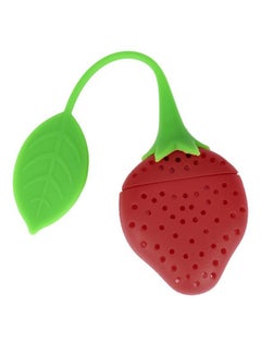 Generic Strawberry Shape Tea Infuser Red/Green 4.9 x 6.5centimeter  - Image 1