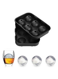 Generic 6 Round Ice Ball Maker Mold Black  - Image 2