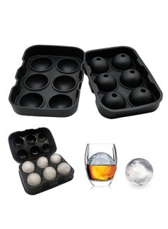 Generic 6 Round Ice Ball Maker Mold Black  - Image 3
