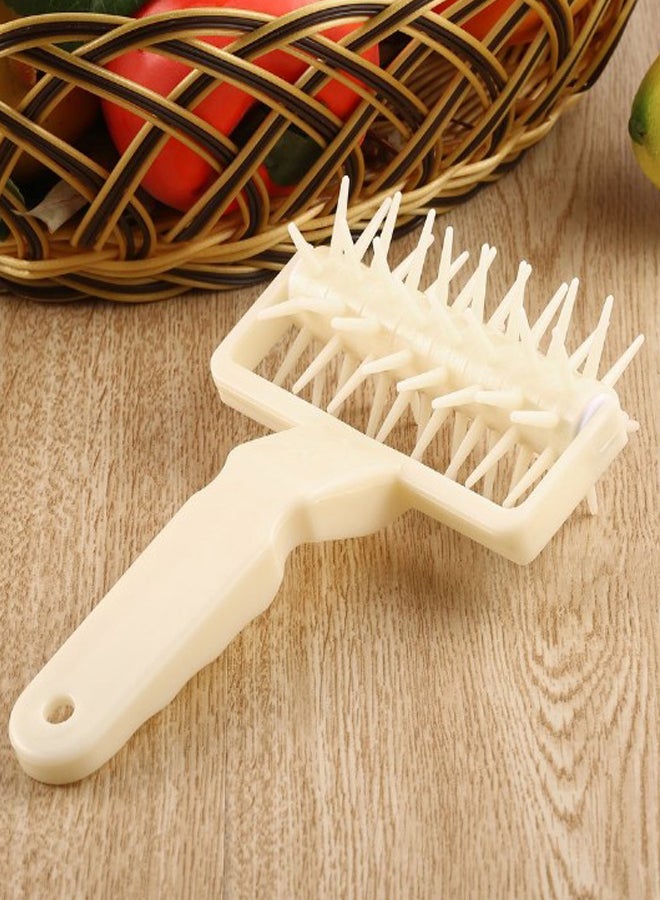 Pastry Dough Docker Pizza Roller Baking Tool Beige  - Image 3