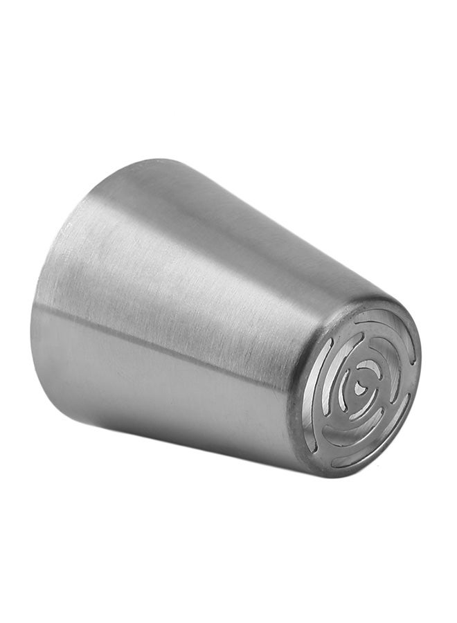 8-Pieces Nozzle Mouth Icing Tube Set Silver/Lime Green/White 3.6 x 4centimeter - Image 4