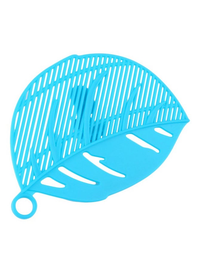 Leaf Shape Rice Wash Sieve Blue 15 x 10.5centimeter  - Image 1