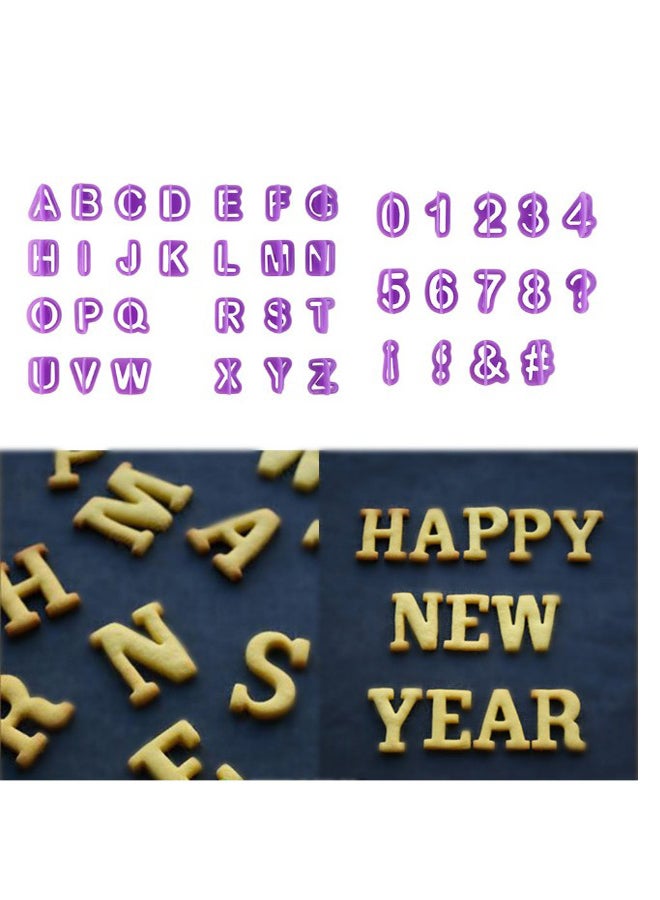 طقم قاطعات الكوكيز - 40 قطعة أرجواني 2 x 3سم - Image 2