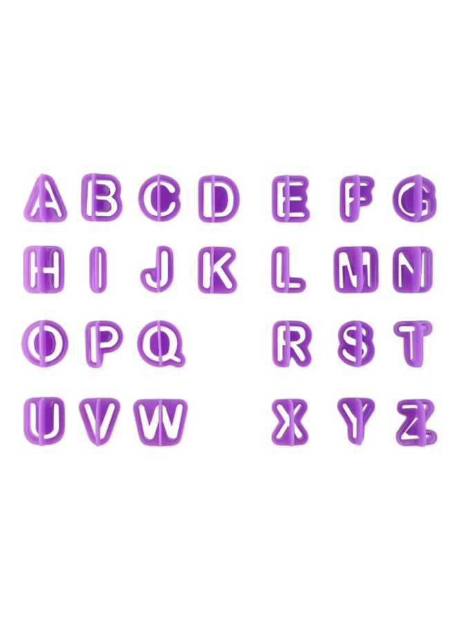 طقم قاطعات الكوكيز - 40 قطعة أرجواني 2 x 3سم - Image 3