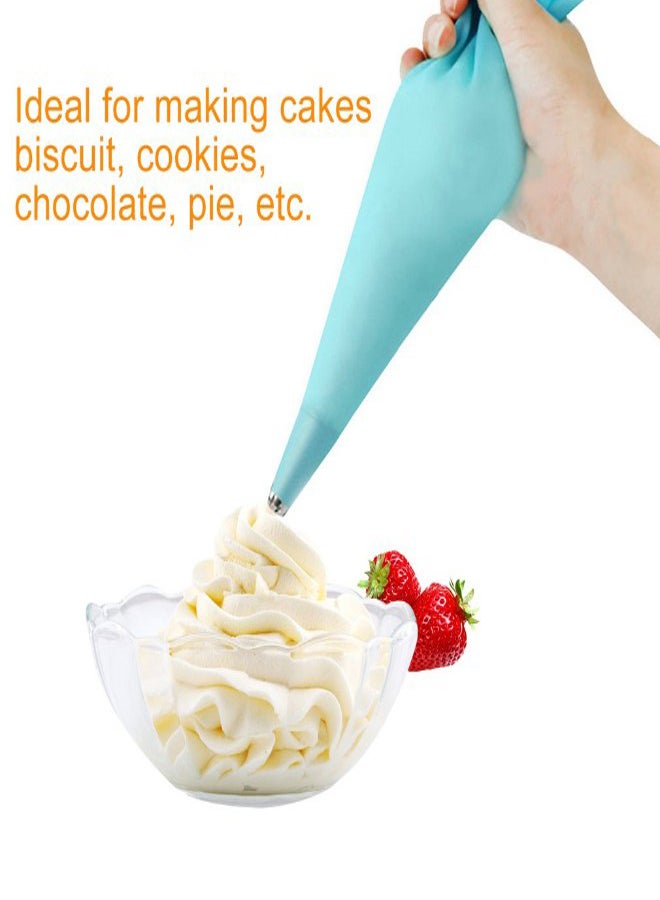 Reusable Piping Cream Icing Cone Blue  - Image 2
