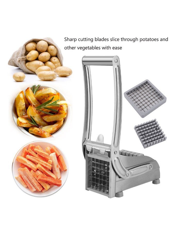 Home Kitchen Chipper French Fries Slicer Silver 26x12x9.5centimeter - v1553545179/N22510264A_4