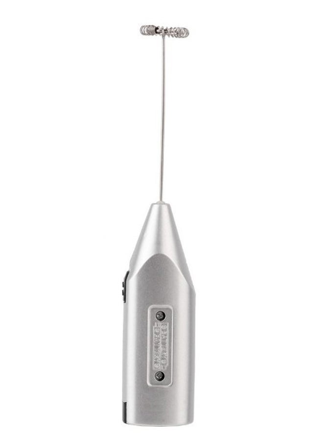 Milk Frother Handheld Foamer Cappuccino Maker Latte Silver/Black 200mm  - Image 3