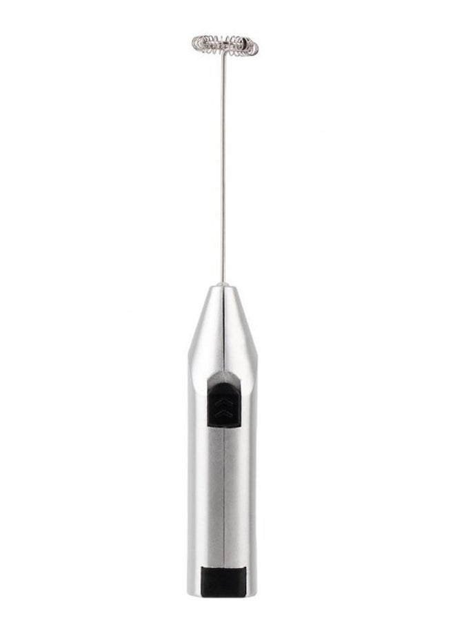 Milk Frother Handheld Foamer Cappuccino Maker Latte Silver/Black 200mm  - Image 4