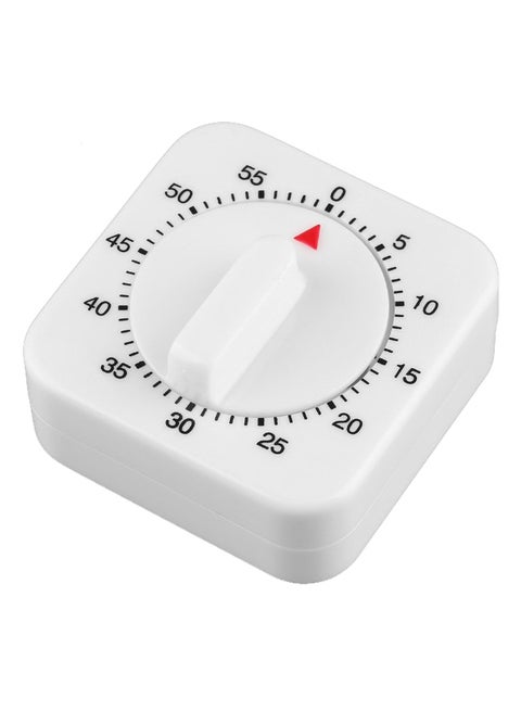60 Minute Mechanical Kitchen Cooking Timer White