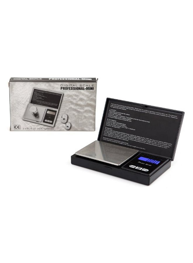 Portable LCD Electronic Digital Scale Black/Silver 12.7x1.8x7.5centimeter - Image 1