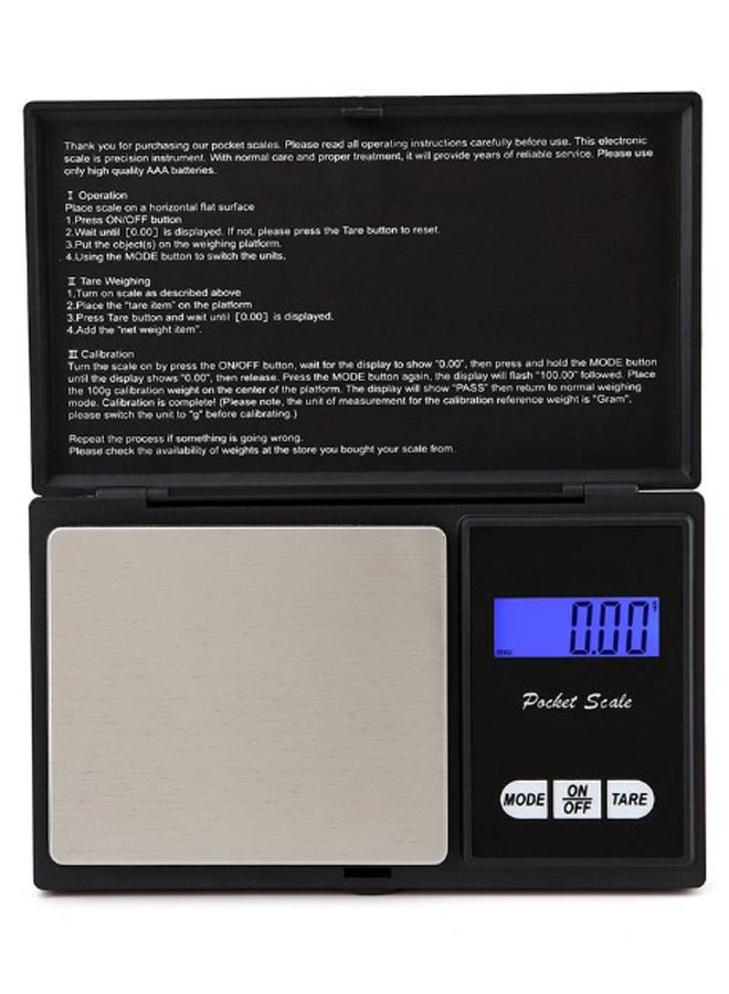 Portable LCD Electronic Digital Scale Black/Silver 12.7x1.8x7.5centimeter - Image 4