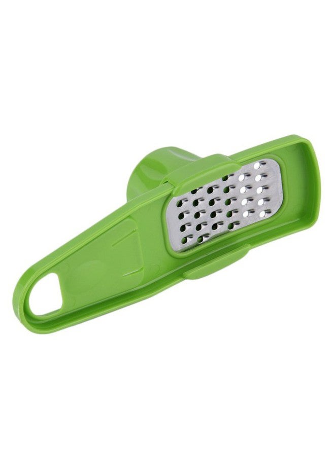 Generic - Multi-Function Garlic Ginger Grinder Slicer Green 13.8x4.6x3.8centimeter - Image 1