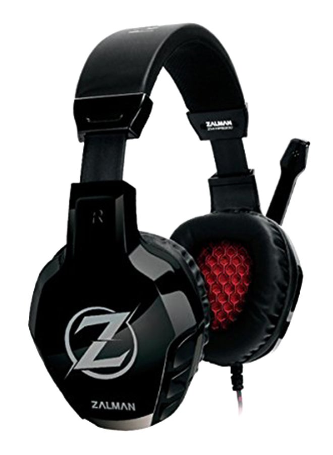 ZALMAN - Wired Gaming Headset With Microphone And Volume Control Black - Image 1
