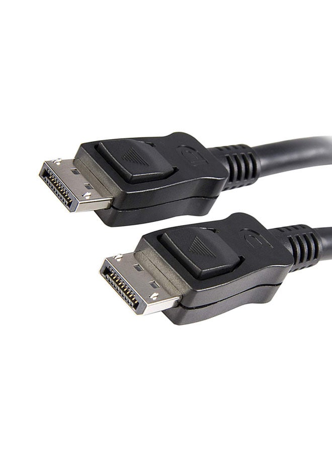 كابل عرض من DisplayPort إلى DisplayPort عالي الدقة أسود
