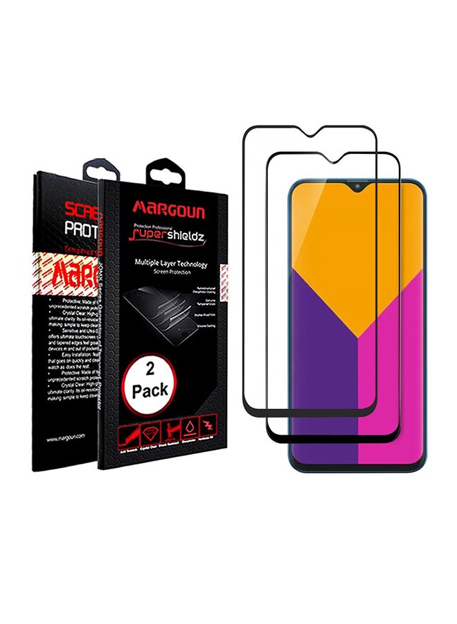 مارجون حزمة عدد 2 من لاصق حماية للشاشة ثلاثية الأبعاد من الزجاج المقوى لهاتف سامسونج جالاكسي M20 شفاف - Image 1