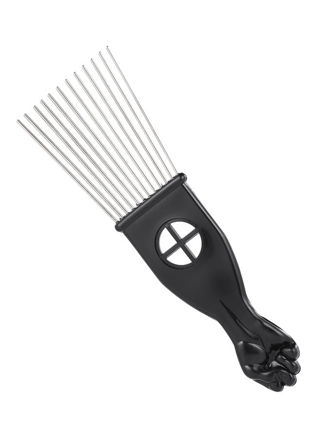 ANSELF 3-Piece Metal Afro Comb Black 1.00cm - Image 2