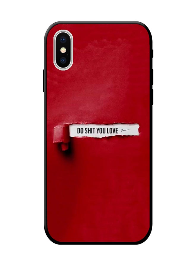 SYN Protective Case Cover For Apple iPhone X Red/White/Black