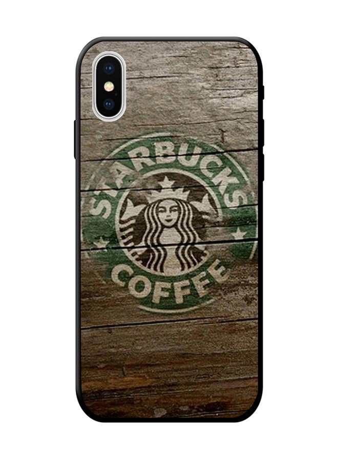 SYN Protective Case Cover For Apple iPhone X Starbucks Green/Brown