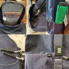 Xiaomi Casual Canvas Backpack Green  - Image 3