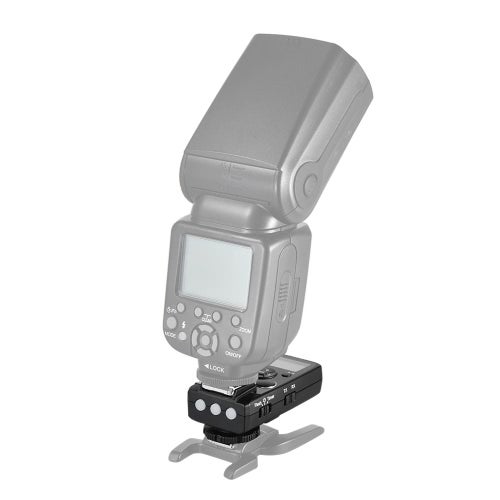YouPro - Wireless Flash Trigger With Shutter Cable For Nikon D750/D7500/D7200/D7100/D7000/D610/D600/D5500/D5300/D5200/D5100/D3300/ D3400/D3500 Camera Black - Image 1