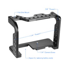 Generic Camera Cage Mount For Panasonic GH5/GH4 DSLR Black  - Image 4