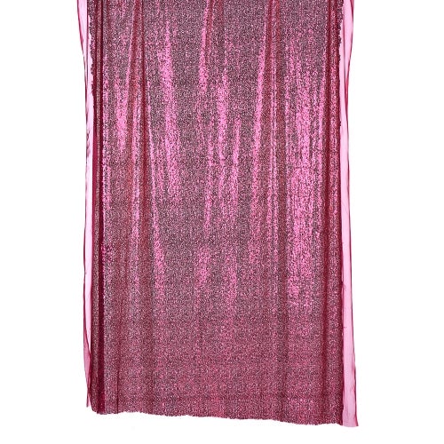 Generic - Shimmer Sequined Background Backdrop Rose Red - Image 1