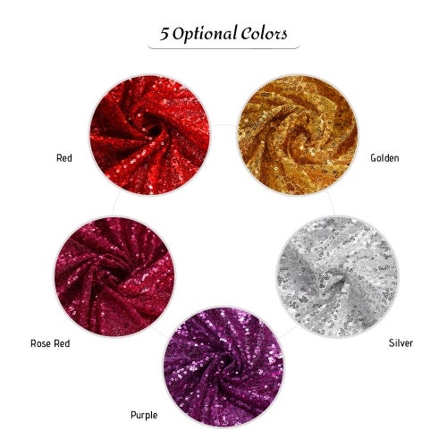 Generic - Shimmer Sequined Background Backdrop Rose Red - Image 1