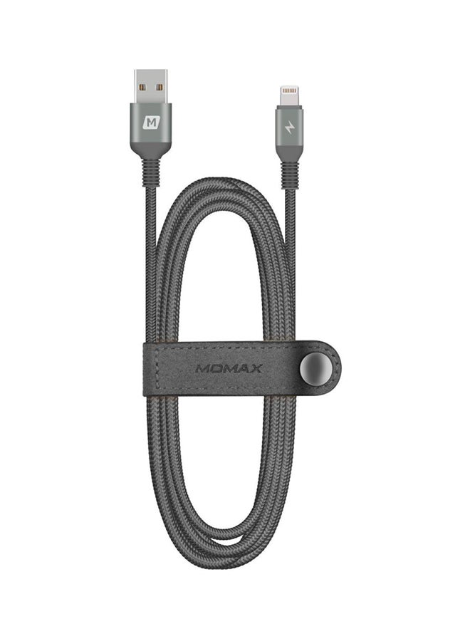Momax - Elite Lightning To USB Cable Grey - Image 1