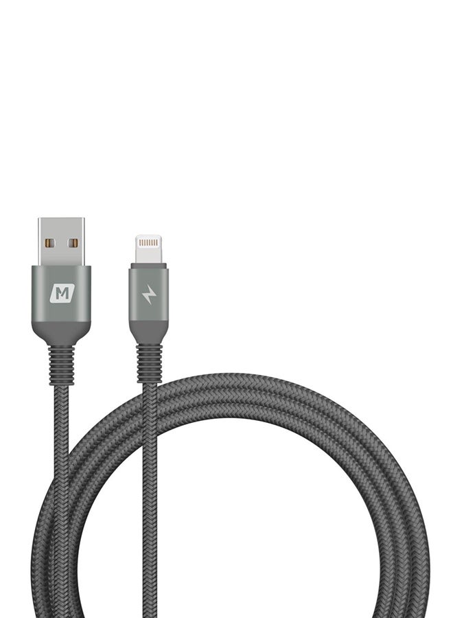 Momax - Elite Lightning To USB Cable Grey - Image 1