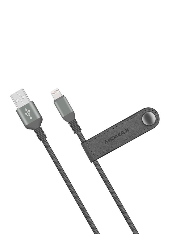 Momax - Elite Lightning To USB Cable Grey - Image 1