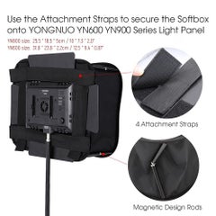 Generic Foldable Flash Light Softbox For YONGNUO/YN600/YN600L II/YN600S/YN600RGB/YN600AIR/YN900 Black/White  - Image 3