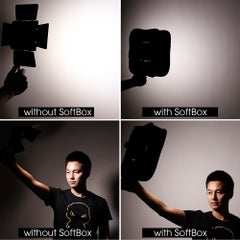 Generic Foldable Flash Light Softbox For YONGNUO/YN600/YN600L II/YN600S/YN600RGB/YN600AIR/YN900 Black/White  - Image 4