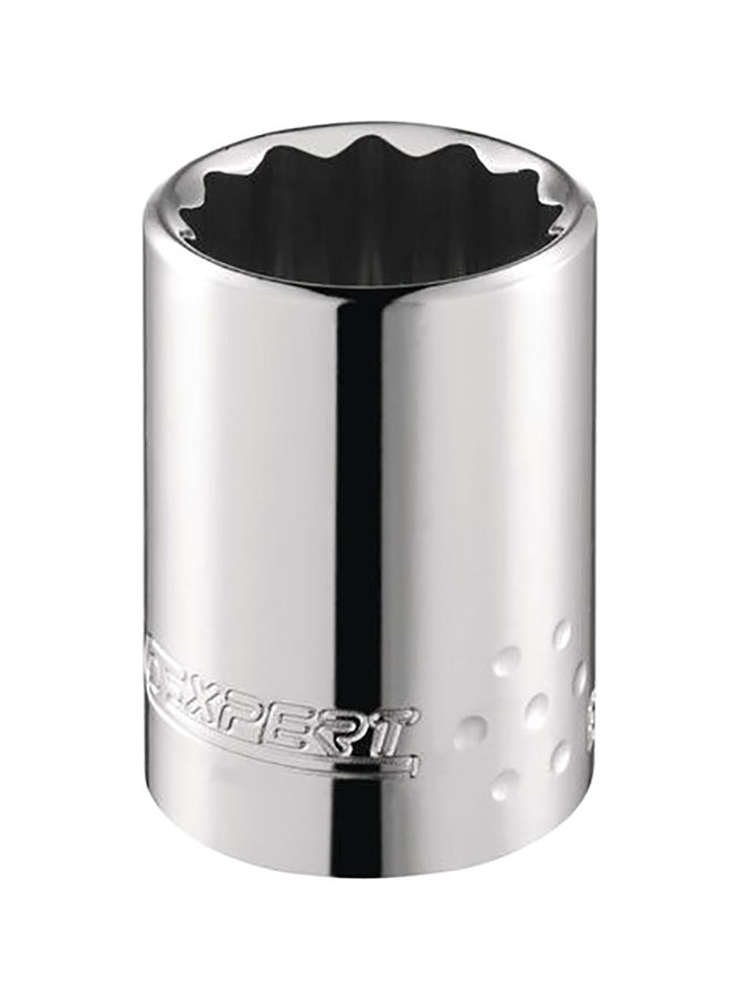 EXPERT E117055, 1/2in 12pt standard socket metric Silver 