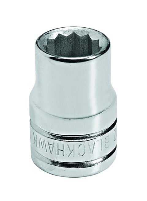 E117250, 1/2in 6pt Standard Socket Metric 22 MM Silver