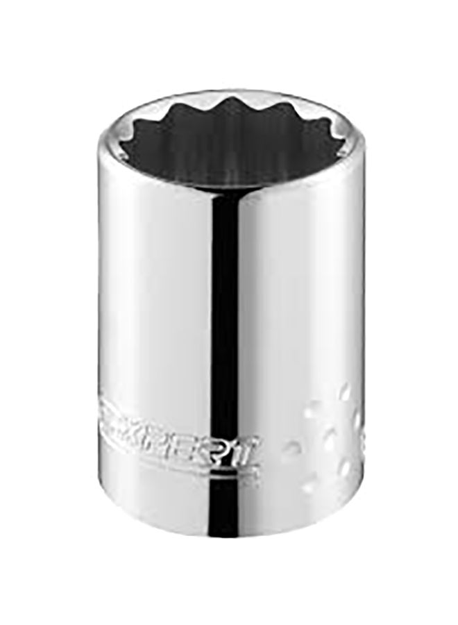 EXPERT Polished Chrome Vanadium Alloy Standard Socket Metric Silver 