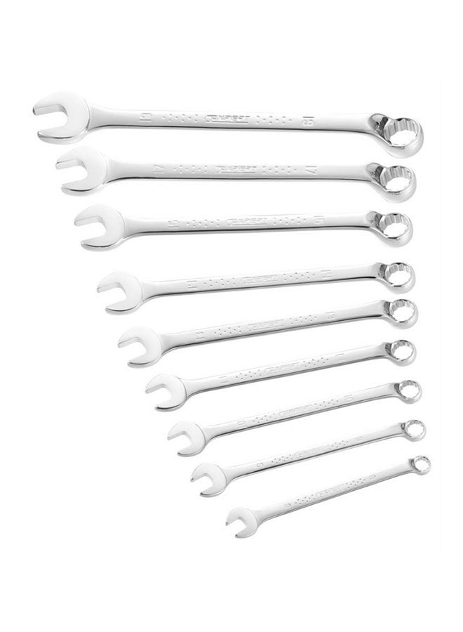 EXPERT Pack Of 9 Wrench Tool Silver