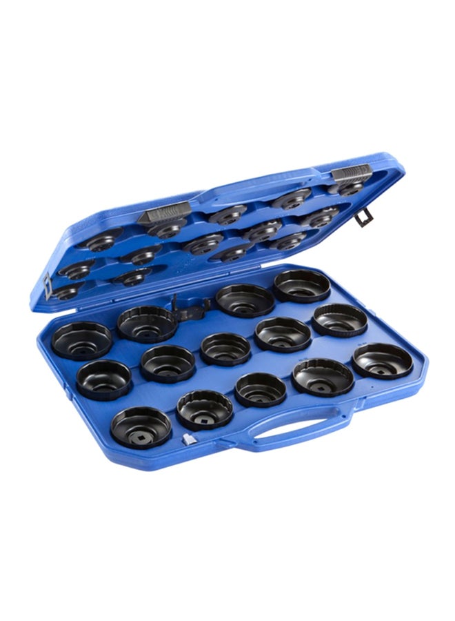 إكسبرت مجموعة مفاتيح ربط لغطاء فلتر الزيت مكونة من 30 مفتاحاً، طراز E200201 متعدد الألوان