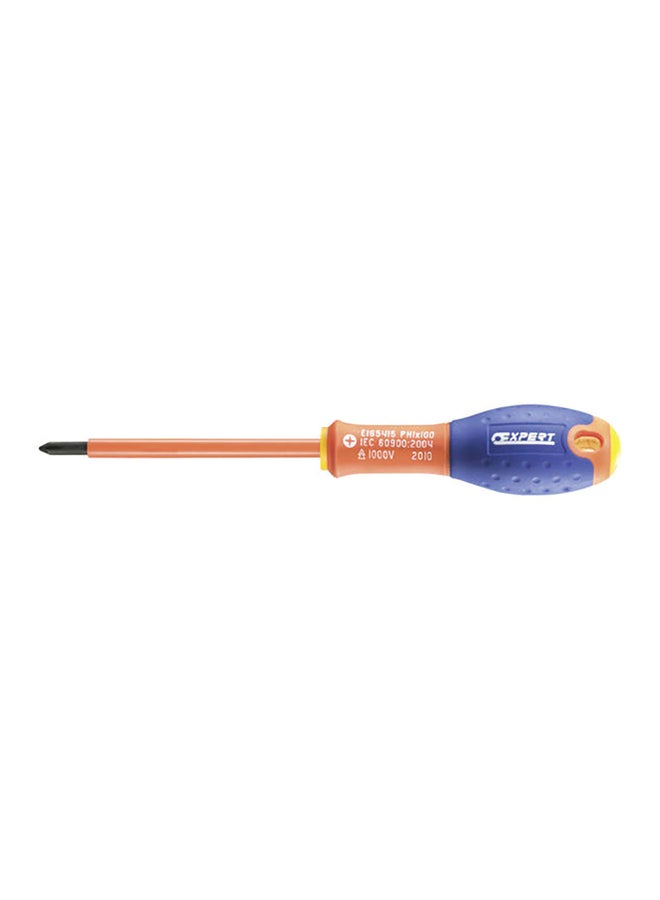 EXPERT E165414, Ph 1000V Insulated Screwdriver Ph0 177Mm Orange 