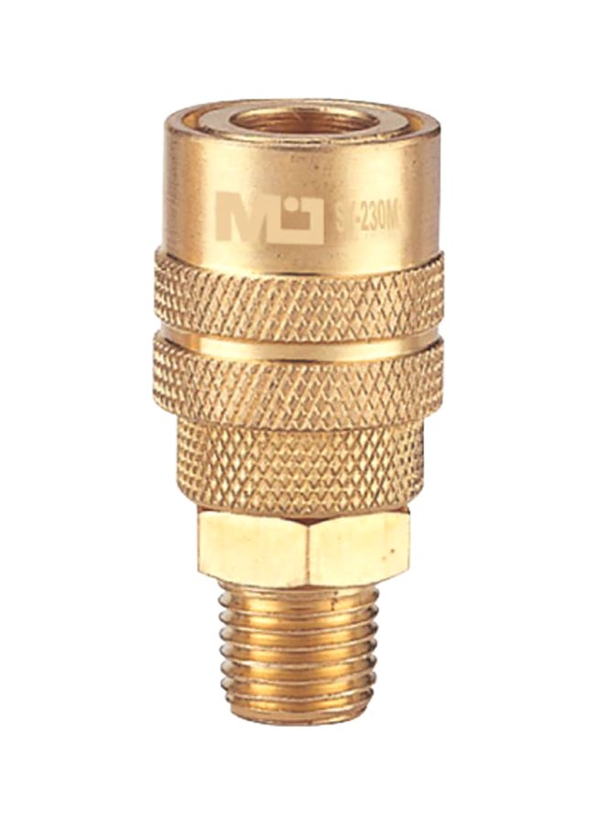 Sy-230M, 1/4 In Air Adaptor Couplers Male Gold