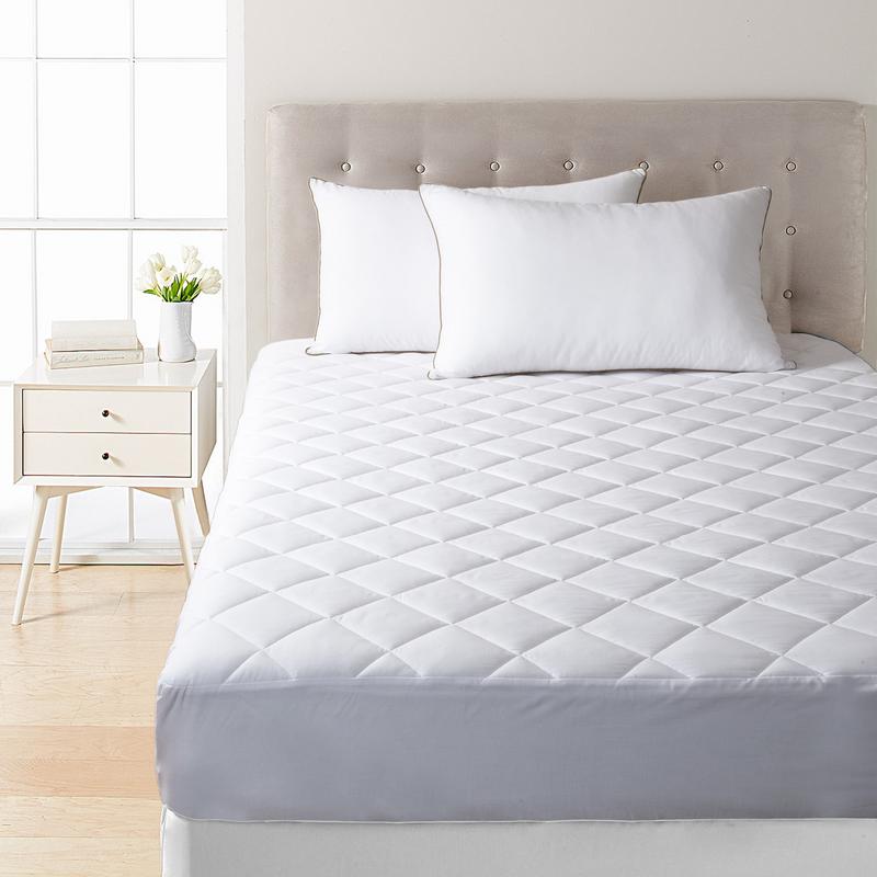 Knightsbridge Fitted Quilted Mattress Protector White