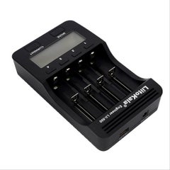 LiitoKala Lii-500 Intelligent Battery Charger With 4 Battery Slot (US Plug) Black  - Image 3