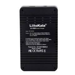 LiitoKala Lii-500 Intelligent Battery Charger With 4 Battery Slot (US Plug) Black  - Image 4