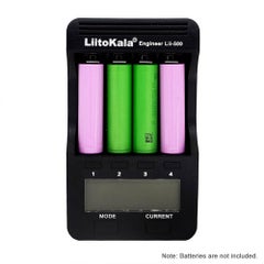 LiitoKala Lii-500 Intelligent Battery Charger With 4 Battery Slot (US Plug) Black  - Image 5