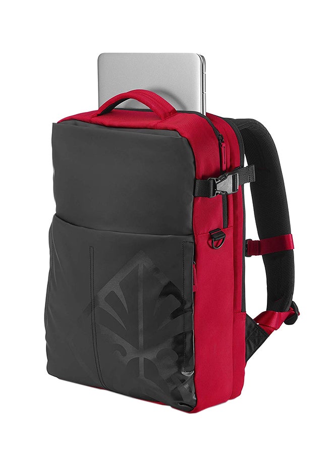 HP - Omen Gaming Backpack Red/Black - Image 1