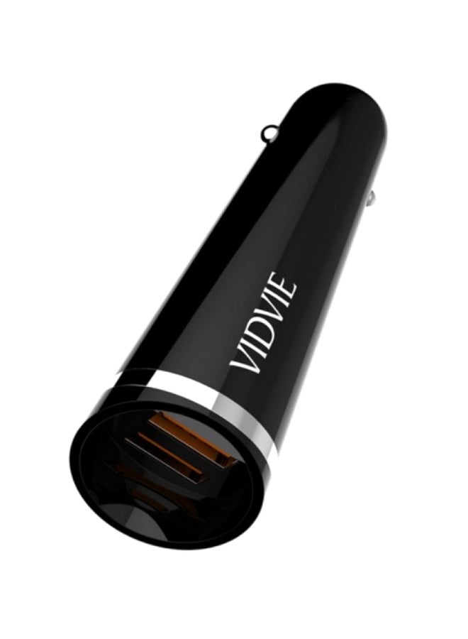 فيدفي شاحن سيارة بمنفذ USB أسود - Image 1