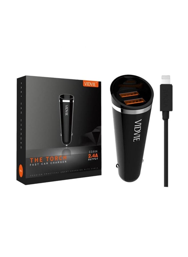 فيدفي شاحن سيارة بمنفذ USB أسود - Image 3